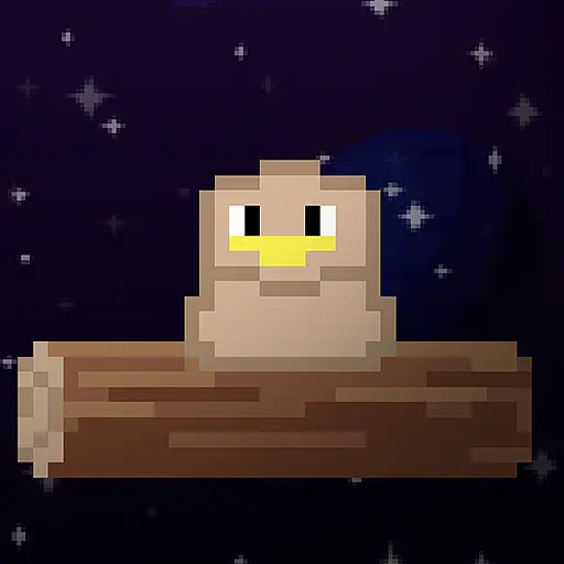 丸太ジャンプの鳥