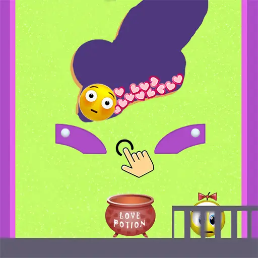 絵文字の恋人救出ハート集め