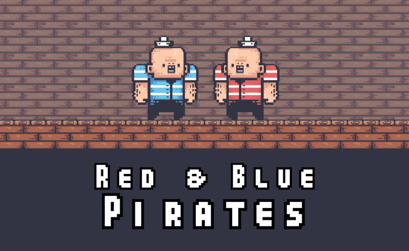 2 Player Red Blue Pirates Adventure game thumbnail