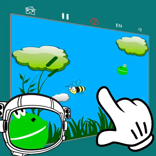 雲を飛ぶカエル