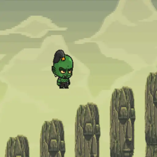ゴブリン上へジャンプ