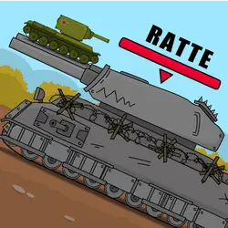 Tanks 2D Battle with Ratte thumbnail