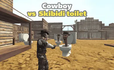 Cowboy vs Skibidi Toilets