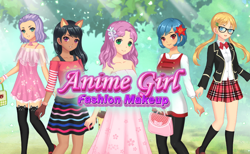 Anime Girls Fashion Makeup Junior game thumbnail