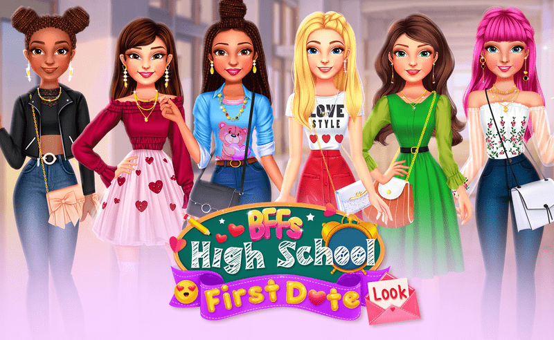 BFFs High School First Date Look Junior game thumbnail