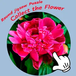 Round jigsaw Puzzle - Collect the Flower thumbnail