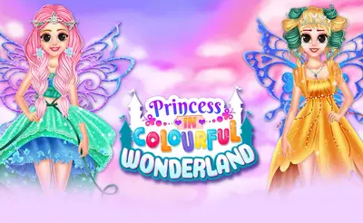 Princess In Colourful Wonderland