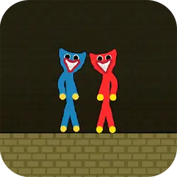 Red and Blue Stickman Huggy thumbnail