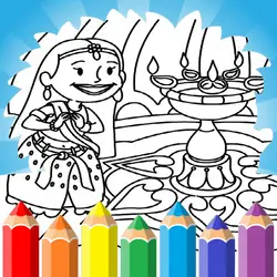 Diwali Coloring Sheets For Kids thumbnail