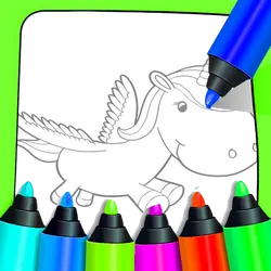 Unicorn Coloring For Kids thumbnail