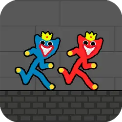 Red and Blue Stickman Huggy 2 thumbnail