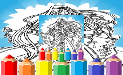 Anime Princess Coloring Pages