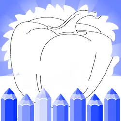 Fruits And Vegetables Coloring Pages For Kids Printable thumbnail