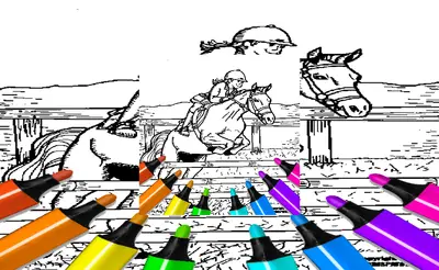 Kid Jumping Coloring