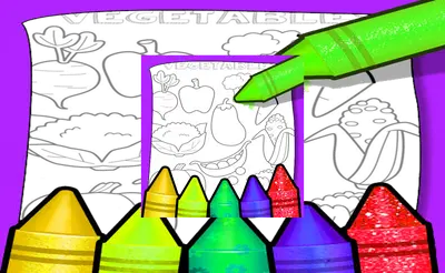 Fruits And Vegetables Coloring For Kids Printable