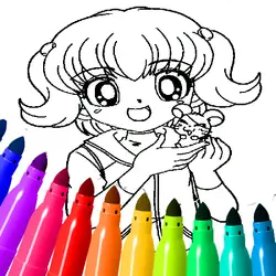 Anime Coloring Pages For Kids thumbnail