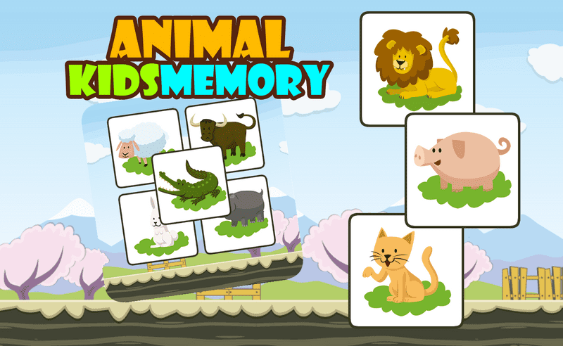 Animal Kids Memory Puzzles game thumbnail