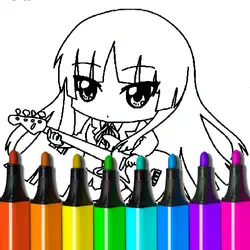 Chibi Anime Coloring Pages thumbnail