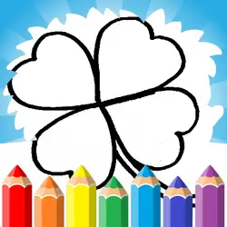 4 Leaf Clover Coloring Page thumbnail
