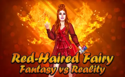 Red-Haired Fairy Fantasy vs Reality