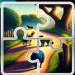Cats and Dogs Slide Puzzle thumbnail