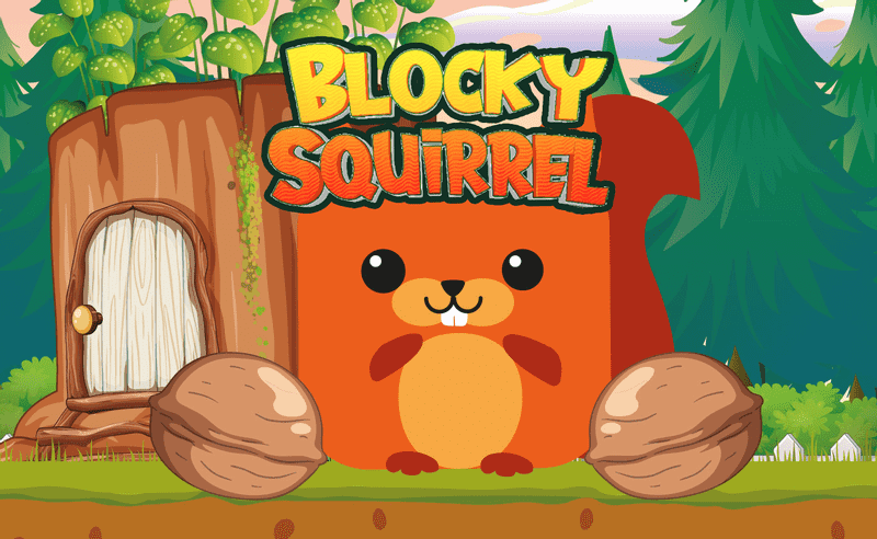 Blocky Squirrel Adventure game thumbnail