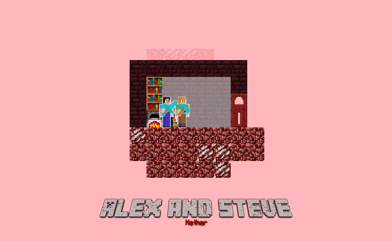 Alex and Steve Nether Arcade game thumbnail